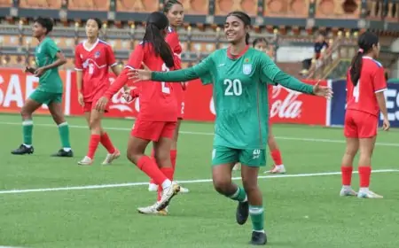 প্রীতির হ্যাটট্রিকে আবার নেপালকে হারাল বাংলাদেশ