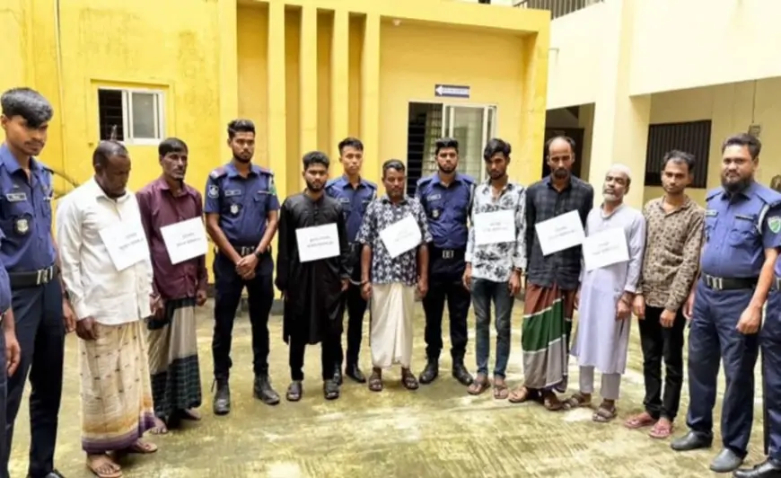 নৌপথে চাঁদাবাজি, সমন্বয়ক পরিচয়দানকারীসহ গ্রেপ্তার ৭