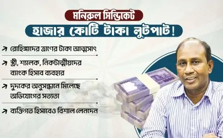 মনিরুল সিন্ডিকেটের হিসাবে হাজার কোটি টাকা লুটপাটের প্রমাণ!