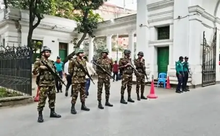 হাসিনার মামলার রায় ঘিরে ট্রাইব্যুনালে কঠোর নিরাপত্তা