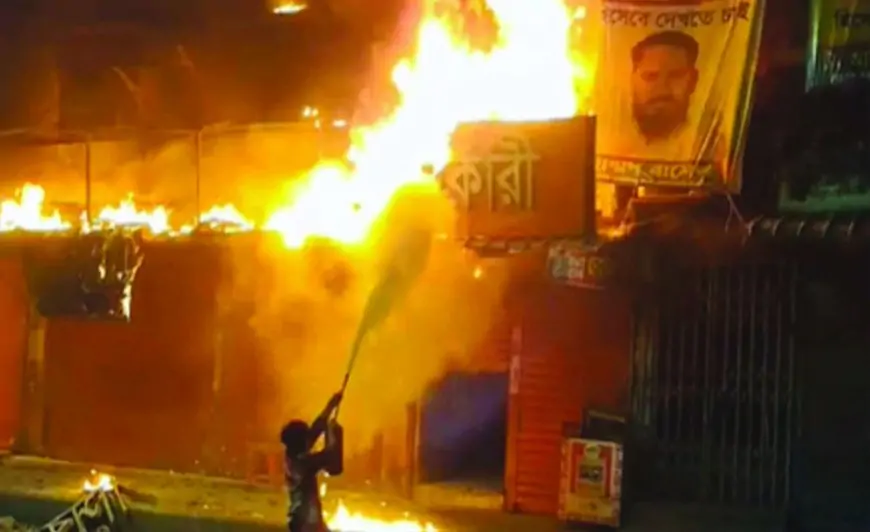 পুরান ঢাকার বংশালে আগুন
