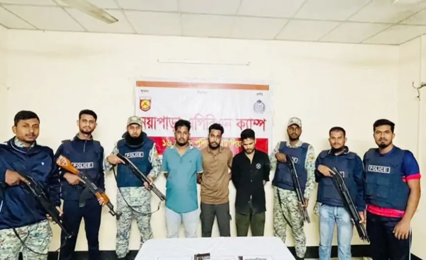 রোহিঙ্গা ক্যাম্পে বিদেশি পিস্তলসহ আটক ৩