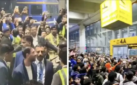 কলকাতায় পৌঁছালেন মেসি, ভোররাতে বিমানবন্দরে ভক্তদের ঢল