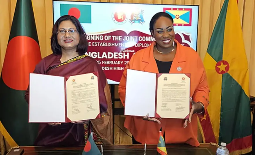 লন্ডনে যৌথ ঘোষণায় স্বাক্ষর গ্রেনাডার সঙ্গে বাংলাদেশের আনুষ্ঠানিক কূটনৈতিক সম্পর্ক শুরু