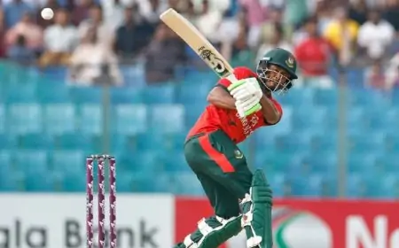 টপ অর্ডারের ধসে ধুঁকছে বাংলাদেশ