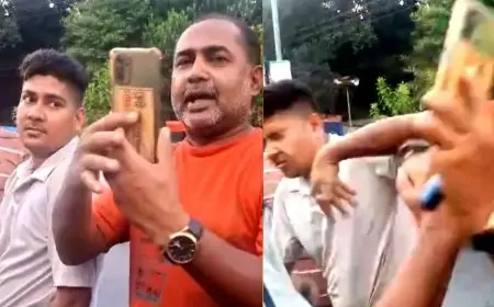মাগুরায় পুলিশ সদস্যকে প্রকাশ্যে চড় মাইক্রোবাস মালিক সমিতির সভাপতির